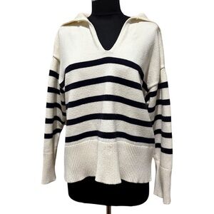 -Zara women's v neck knit sweater size S